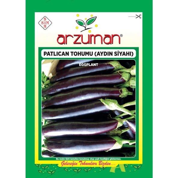 Arzuman Sebze Patlıcan Tohum Aydın Siyah 10 gr ürün görseli 1