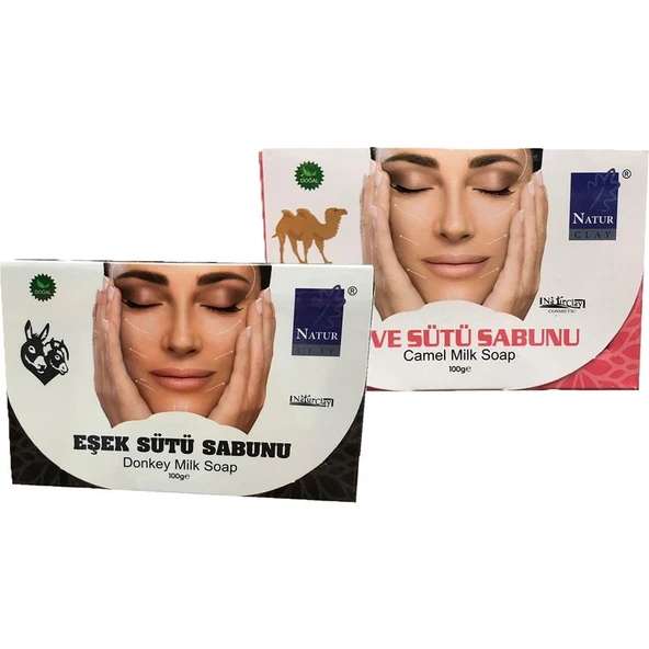 Naturclay Natur Doğal Eşek Sütü ve Deve Sütü Sabunu ürün görseli 1