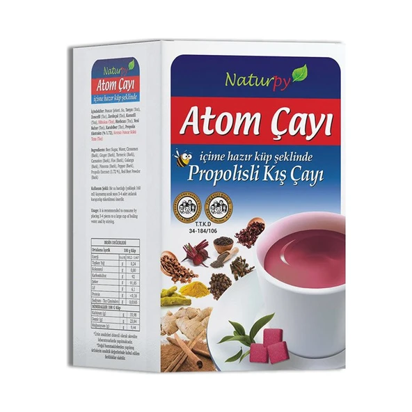 Naturpy Propolisli Atom Çayı 150 gr Doğal Bitki Karışımı Ferahlatıcı Lezzet ürün görseli 1