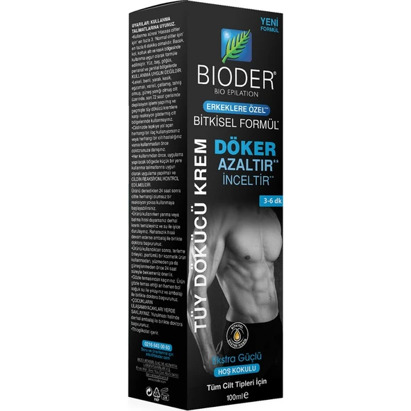 Bioder Erkeklere Özel Tüy Dökücü Krem 100 ml ürün görseli 1