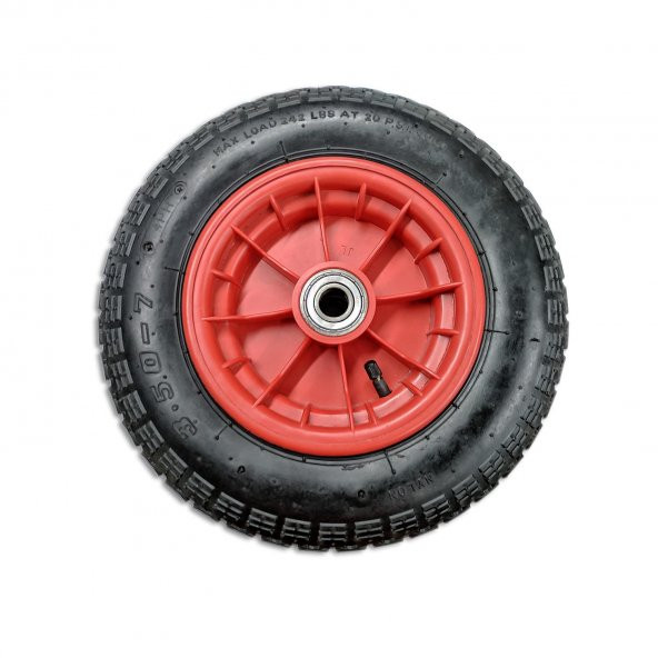 Rulmanlı Şişme Tekerlek - Plastik Jantlı - 330x90mm - 142Kg ürün görseli 1