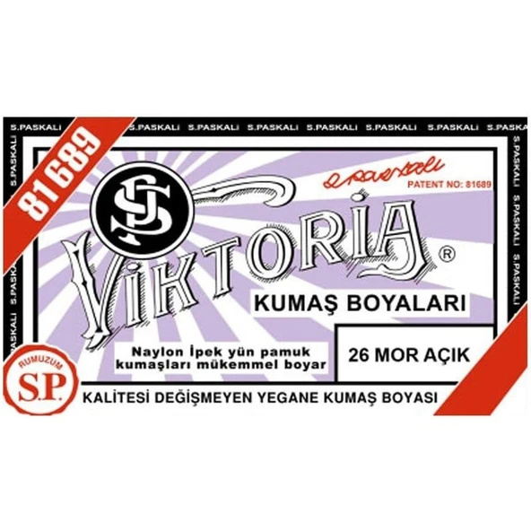 Viktoria Kumaş Boyası Açık Mor (Adet) Viktoria ürün görseli 1