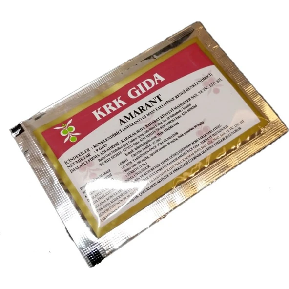 Krk Kırmızı Toz Gıda Boyası 9 Gr ürün görseli 1