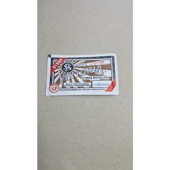 EC Shop Viktoria Boya Viktoria Kumaş Boyası 10GR Açık Kahve ürün görseli 1
