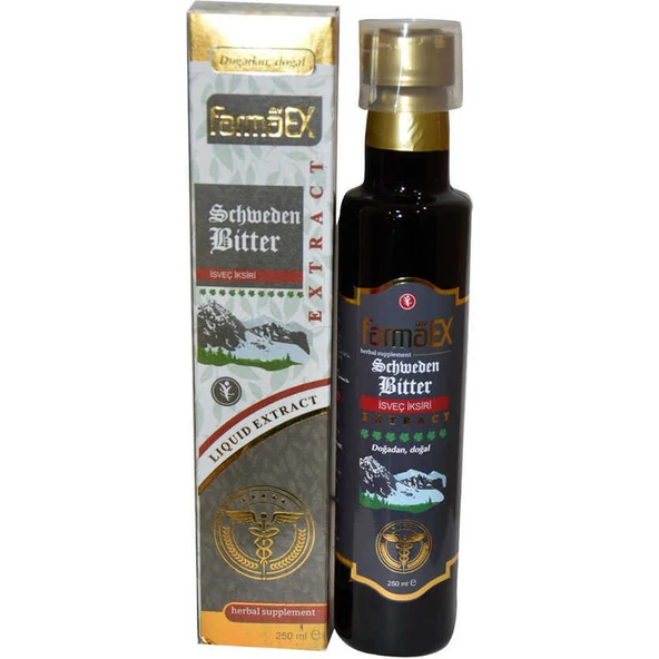 Farmaex İsveç Şurubu Bitkisel Ekstrakt Alkolsüz 250 ml ürün görseli 1