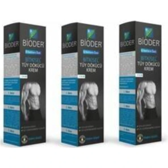 Bioder Erkek Tüy Dökücü Krem 3 Adet Bioder Erkek Tüy DKÜCÜ100 Ml.3 Lü ürün görseli 1