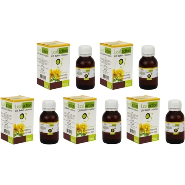 Leaf Action Ozon Yağı Ozonlanmış Kantaron Yağı 50 ml x 5 Adet ürün görseli 1