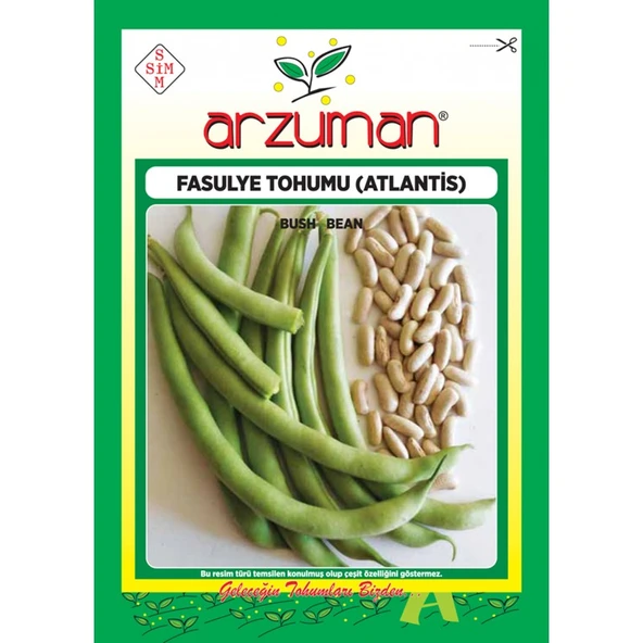 Arzuman Sebze Atlantis Fasulye Tohum Kırkgünlük 50 gr ürün görseli 1