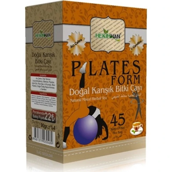 Hekimhan Pilates Plates Form Çayı - 45 Süzen Poşet ürün görseli 1