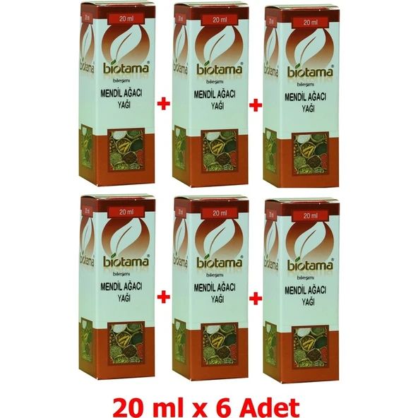 Biotama Mendil Ağacı Yağı 20 ml x 6 Adet ürün görseli 1