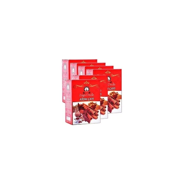 Ziya Dede Atom Çayı 6 Kutu Doğal Bileşenli Özel Aromalı Rahatlatıcı Ferahlatıcı Bitki Çayı ürün görseli 1