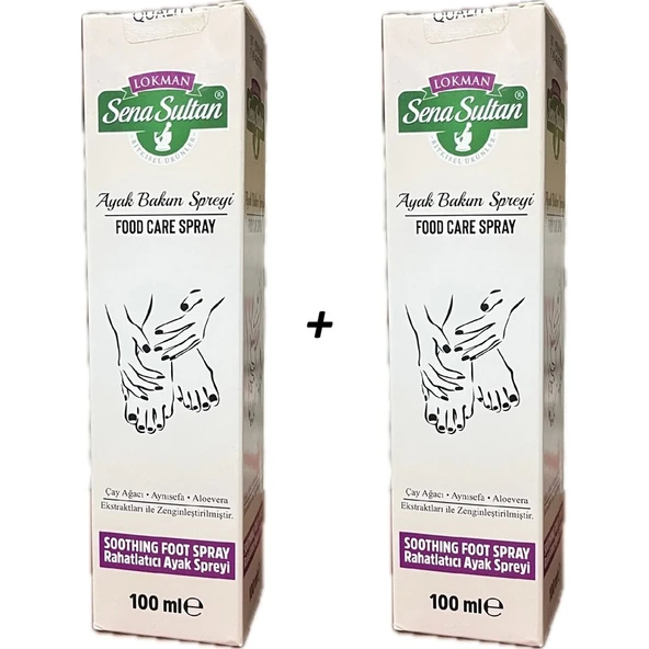 Lokman Sena Sultan Ayak Bakım Spreyi/ Foot Care Sprey 100 ml 2 Adet ürün görseli 1