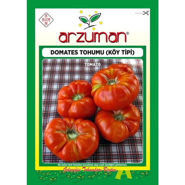 Arzuman Köy Tipi Domates Tohumu 500 Adet ürün görseli 1