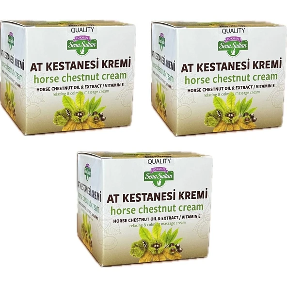 Sena Sultan At Kestanesi KREMİ 100 Ml  3ADET ürün görseli 1