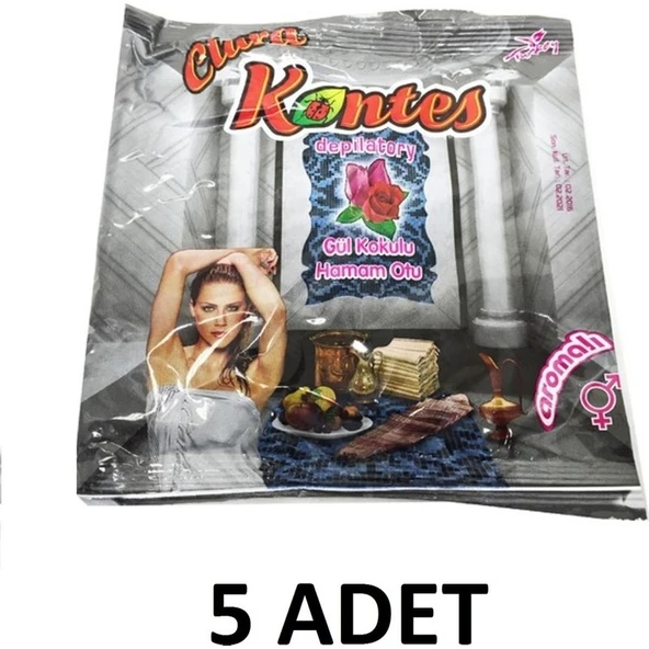Kontes Gül Kokulu Hamam Otu 175 gr 5'li ürün görseli 1