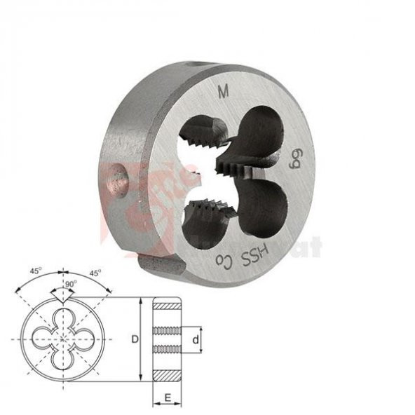 VÖLKEL M23X1.5 PAFTA DİN223, İNCE DİŞ ürün görseli 1