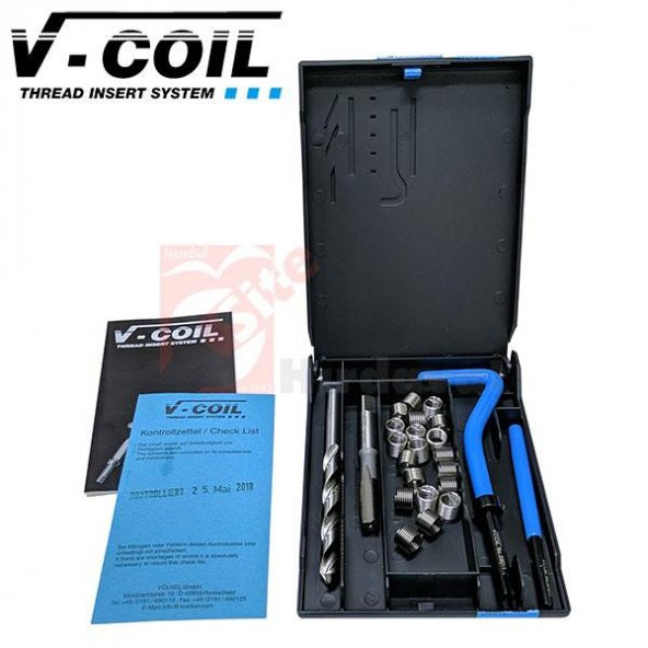 V-Coil Helicoil Seti Metrik M2X0.4 ürün görseli 1