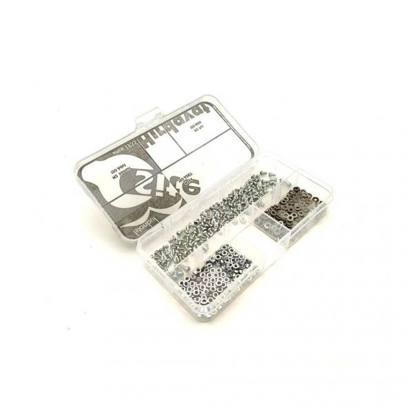 M2x4 YSB Vida Somun ve Pul Seti, 450 Parça - Resim 4