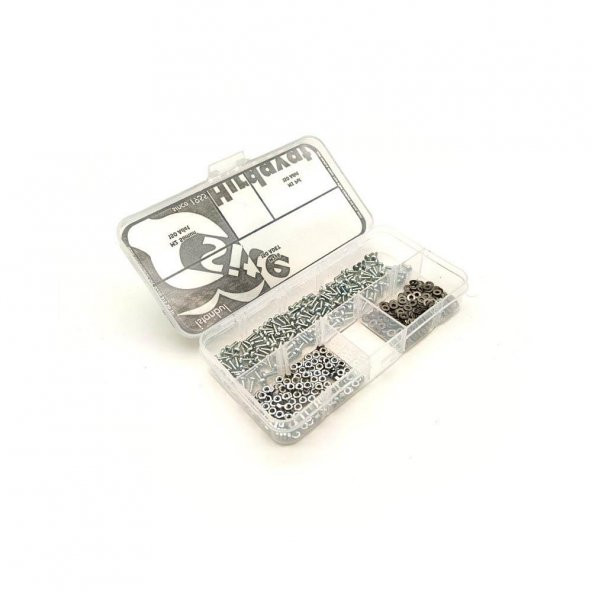 M2x6 YSB Vida Somun ve Pul Seti, 450 Parça - Resim 4