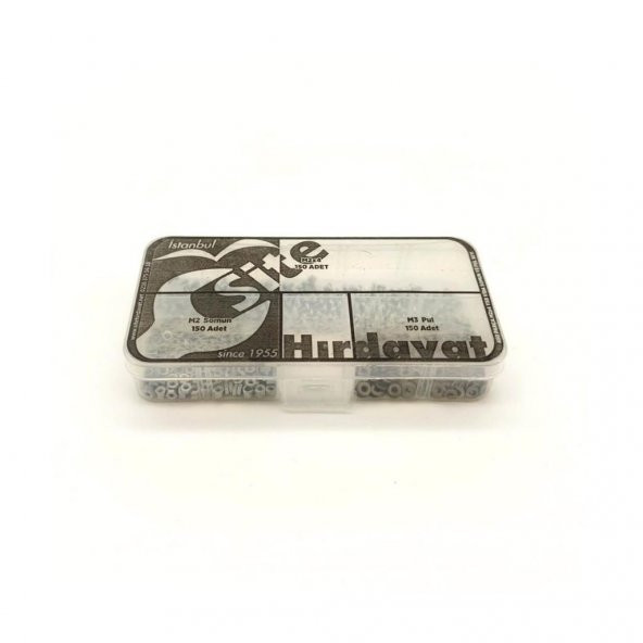 M2x4 YSB Vida Somun ve Pul Seti, 450 Parça - Resim 8