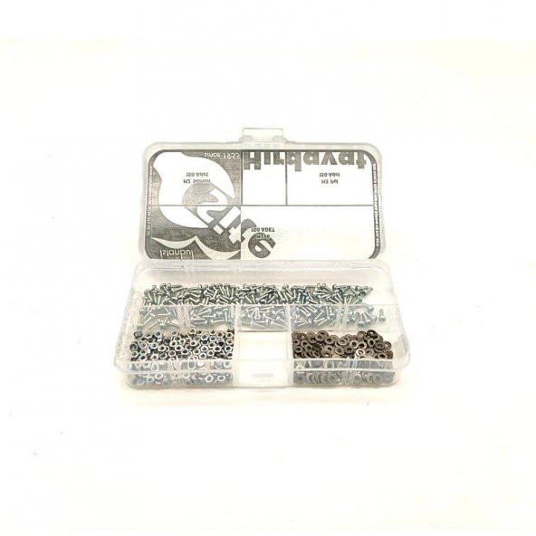 M2x6 YSB Vida Somun ve Pul Seti, 450 Parça - Resim 5