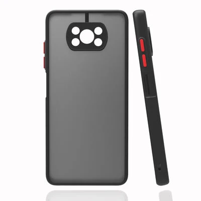 Moby Shop Poco X3 Pro Kılıf Kenarları Renkli arkası Mat Rexa Premium Silikon Kapak ürün görseli 1