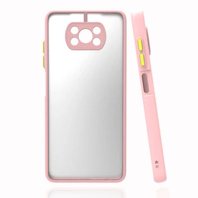 Moby Shop Poco X3 Pro Kılıf Kenarları Renkli arkası Mat Rexa Premium Silikon Kapak ürün görseli 1