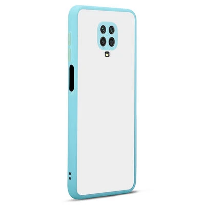 Moby Shop Redmi Note 9S Kılıf Kenarları Renkli arkası Mat Rexa Premium Silikon Kapak ürün görseli 1