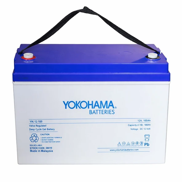 Yokohama YH-26919 12V 100Ah Tam Bakımsız Deep Cycle Jel Akü ürün görseli 1