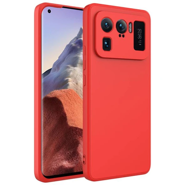 Moby Shop Xiaomi Mi 11 Ultra Kılıf Kılıf İçi Kadifeli Esnek Kadifon Lansman Premium Silikon Kılıf ürün görseli 1