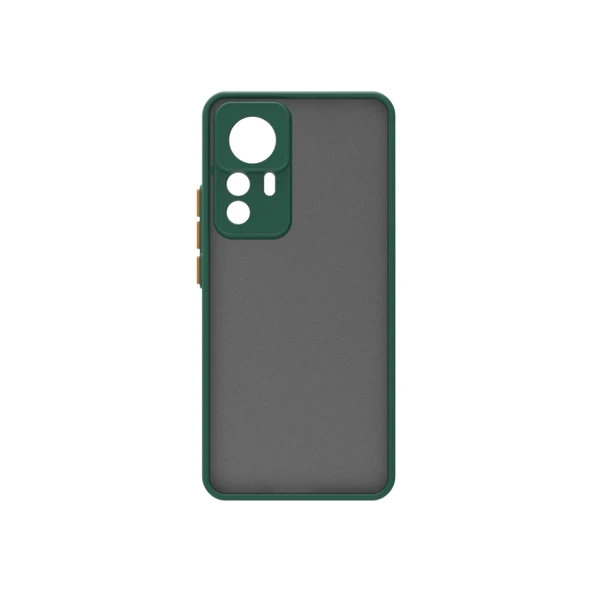 Moby Shop Xiaomi Mi 12T Kılıf Kenarları Renkli arkası Mat Rexa Premium Silikon Kapak ürün görseli 1