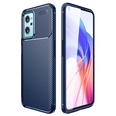 Moby Shop Oppo A76 Kılıf Karekarbon Desenli Şık ve Dayanıklı Torvex Premium Silikon Kapak ürün görseli 1
