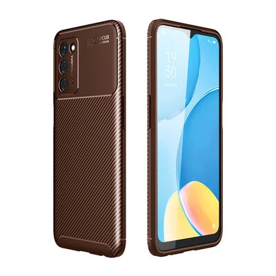 Moby Shop Oppo A55 5G Kılıf Karekarbon Desenli Şık ve Dayanıklı Torvex Premium Silikon Kapak ürün görseli 1