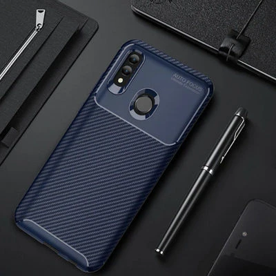 Moby Shop Huawei P Smart 2019 Kılıf Karekarbon Desenli Şık ve Dayanıklı Torvex Premium Silikon Kapak ürün görseli 1