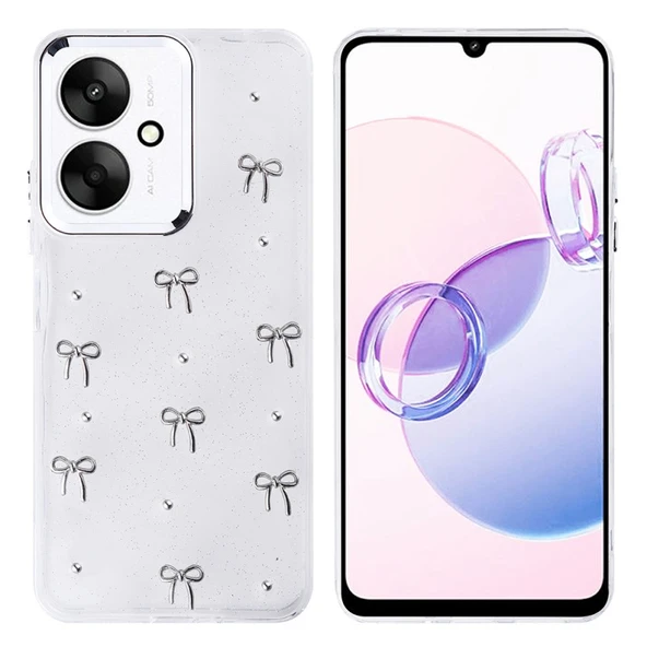 Moby Shop Redmi 13C Uyumlu Şık Mini Figürlü Ucay Premium Sert Silikon Kapak ürün görseli 1