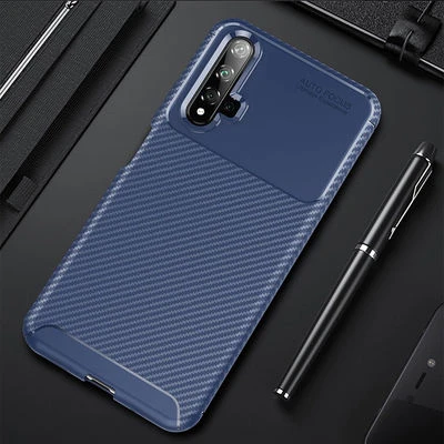Moby Shop Honor 20 Kılıf Karekarbon Desenli Şık ve Dayanıklı Torvex Premium Silikon Kapak ürün görseli 1