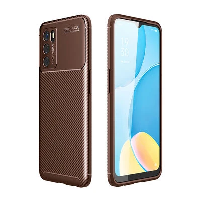 Moby Shop Oppo A16 Kılıf Karekarbon Desenli Şık ve Dayanıklı Torvex Premium Silikon Kapak ürün görseli 1