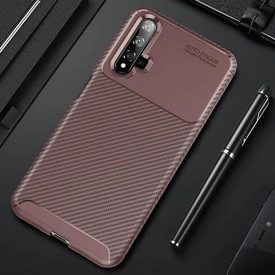 Moby Shop Honor 20 Kılıf Karekarbon Desenli Şık ve Dayanıklı Torvex Premium Silikon Kapak ürün görseli 1