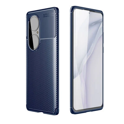 Moby Shop Huawei P50 Pro Kılıf Karekarbon Desenli Şık ve Dayanıklı Torvex Premium Silikon Kapak ürün görseli 1