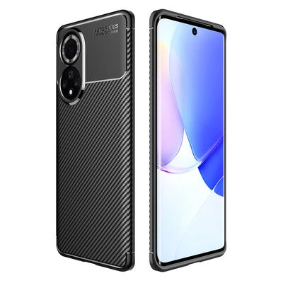 Moby Shop Huawei Nova 9 Kılıf Karekarbon Desenli Şık ve Dayanıklı Torvex Premium Silikon Kapak ürün görseli 1