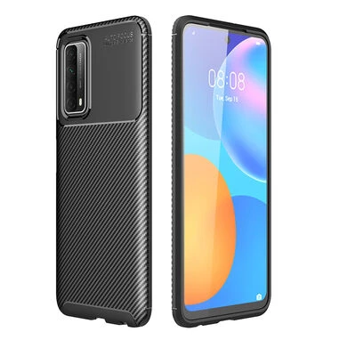Moby Shop Huawei P Smart 2021 Kılıf Karekarbon Desenli Şık ve Dayanıklı Torvex Premium Silikon Kapak ürün görseli 1