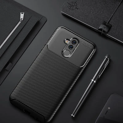 Moby Shop Huawei Mate 20 Lite Kılıf Karekarbon Desenli Şık ve Dayanıklı Torvex Premium Silikon Kapak ürün görseli 1