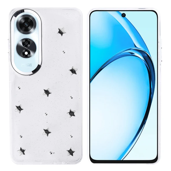 Moby Shop Oppo A60 Uyumlu Şık Mini Figürlü Ucay Premium Sert Silikon Kapak ürün görseli 1