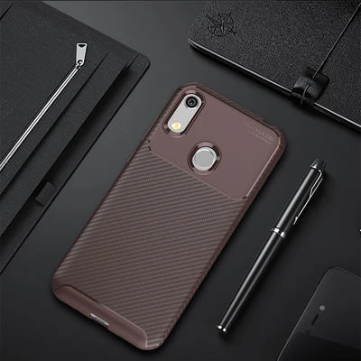 Moby Shop Huawei Y6S 2019 Kılıf Karekarbon Desenli Şık ve Dayanıklı Torvex Premium Silikon Kapak ürün görseli 1