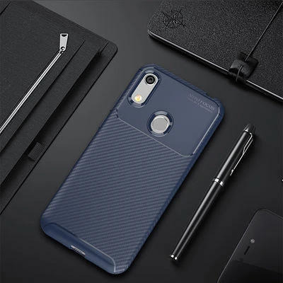 Moby Shop Huawei Y6S 2019 Kılıf Karekarbon Desenli Şık ve Dayanıklı Torvex Premium Silikon Kapak ürün görseli 1