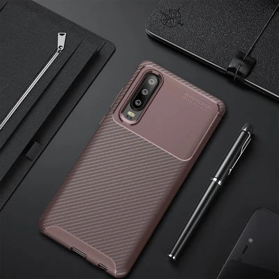 Moby Shop Huawei P30 Kılıf Karekarbon Desenli Şık ve Dayanıklı Torvex Premium Silikon Kapak ürün görseli 1
