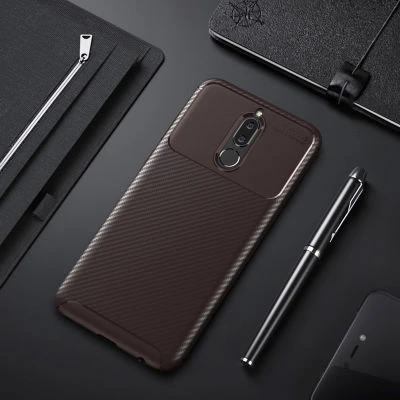 Moby Shop Huawei Mate 10 Lite Kılıf Karekarbon Desenli Şık ve Dayanıklı Torvex Premium Silikon Kapak ürün görseli 1