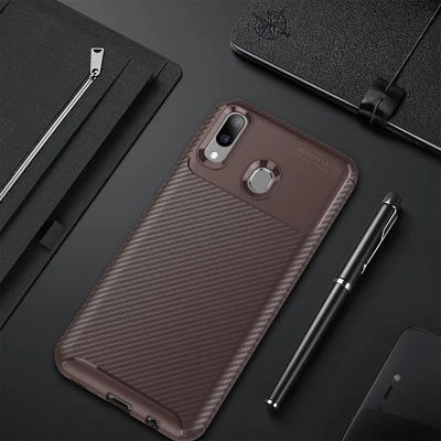 Moby Shop Huawei Y7 Prime 2019 Kılıf Karekarbon Desenli Şık ve Dayanıklı Torvex Premium Silikon Kapak ürün görseli 1