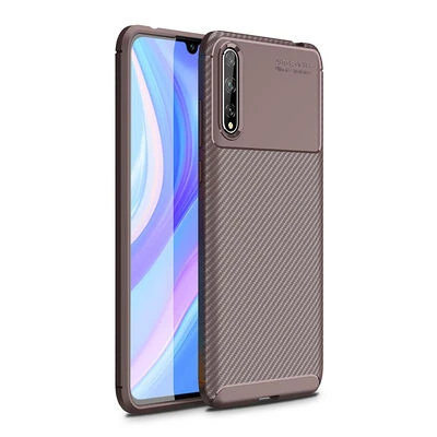 Moby Shop Huawei P Smart S Kılıf Karekarbon Desenli Şık ve Dayanıklı Torvex Premium Silikon Kapak ürün görseli 1