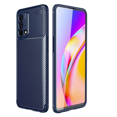 Moby Shop Oppo A74 4G Kılıf Karekarbon Desenli Şık ve Dayanıklı Torvex Premium Silikon Kapak ürün görseli 1